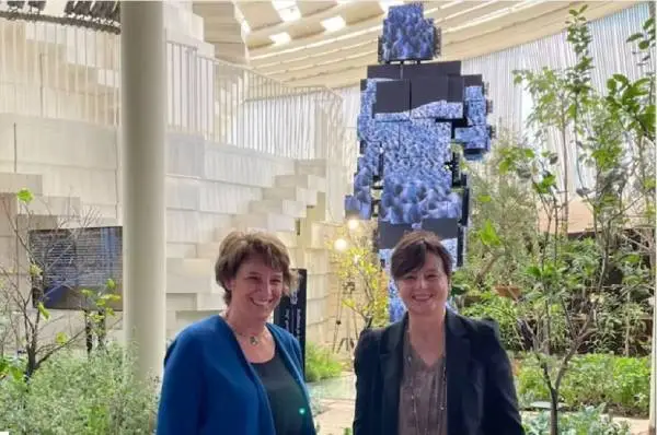Maria Chiara Carrozza and Maria Cristina Messa