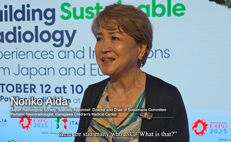 Noriko Aida, Chair of Sustainable Committee, Japan Radiological Society 