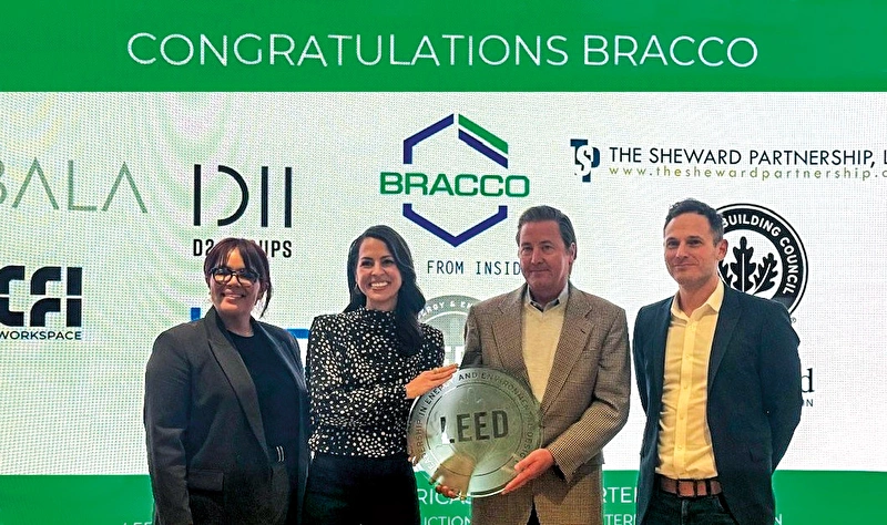 Bracco receives Leed Plaque