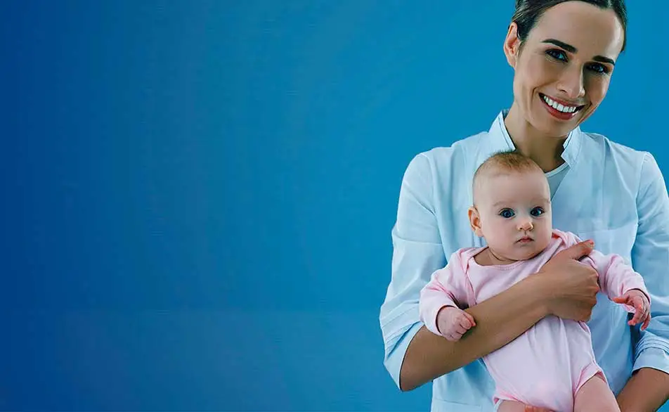 Young woman with child