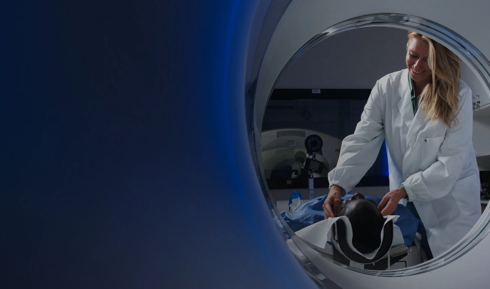 Doctor performing MRI